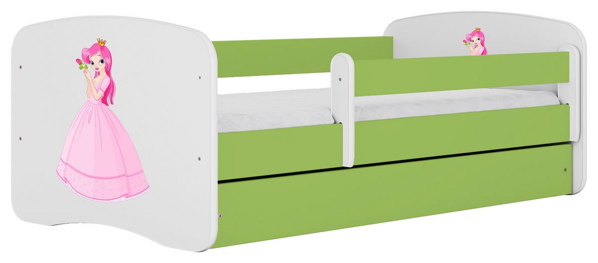 Kinder-/Juniorbett Babydreams inkl. Matratze 80x160 - Birkefarben/Weiß, MODERN, Holz/Holzwerkstoff (80/160cm) - MID.YOU