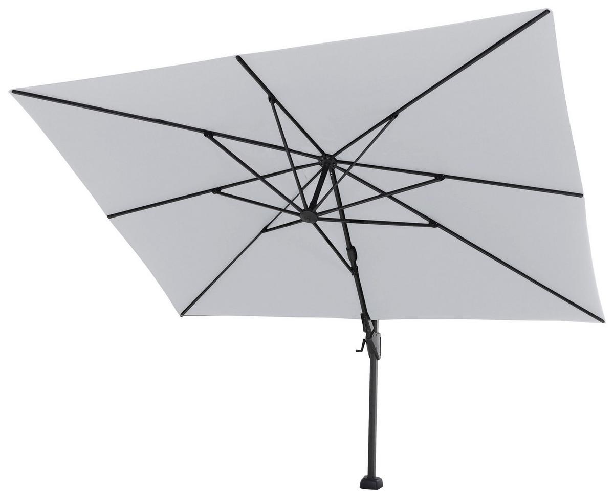 Ampelschirm Sunset N+ BxHxT 350x 252x260 cm Anthrazit/Grau - Anthrazit/Grau, KONVENTIONELL, Textil/Metall (350/260cm) - Siena Garden