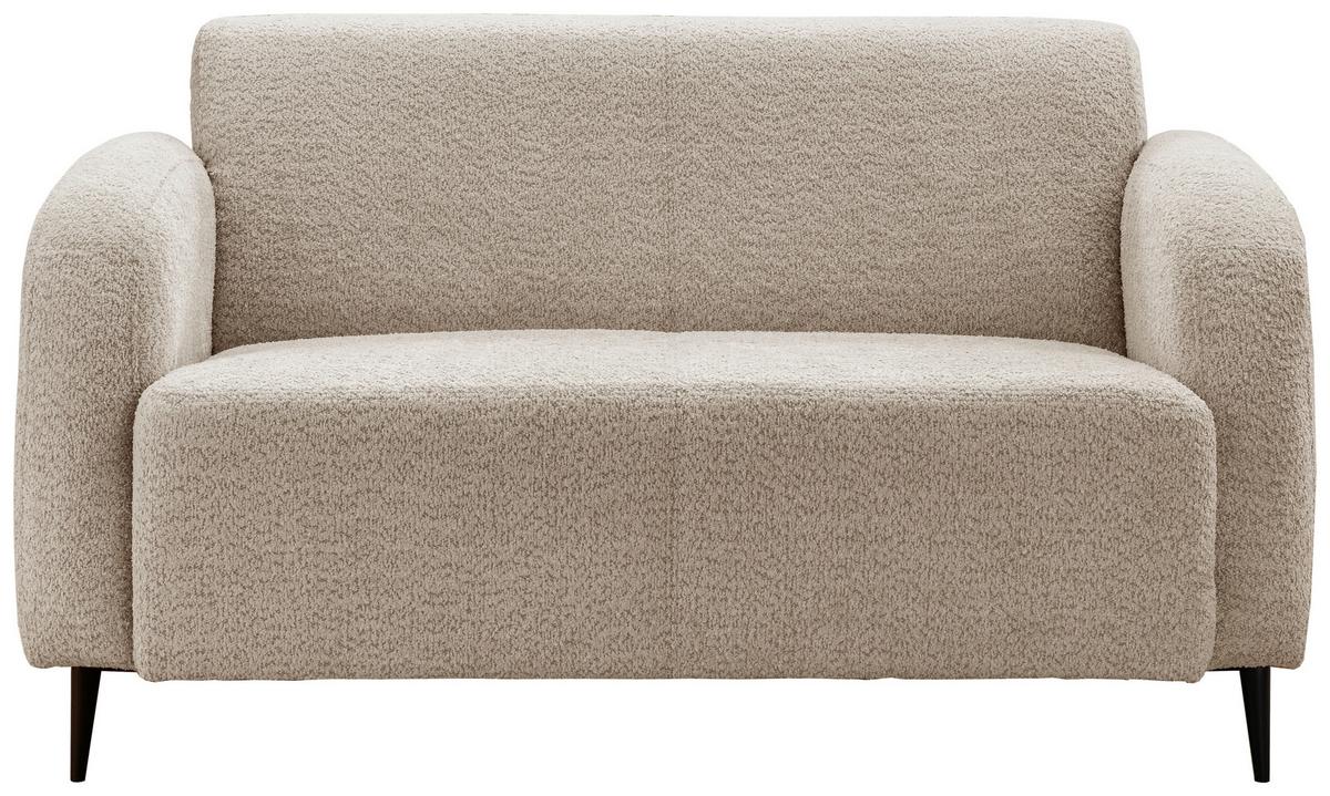 2-Sitzer-Sofa Marone Beige B: 140cm - Beige/Schwarz, MODERN, Textil (140/76/90cm) - Livetastic