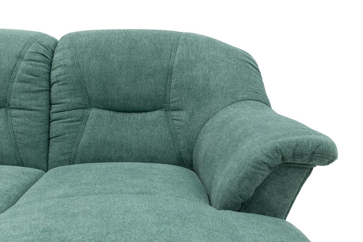 Ecksofa Sarafina Petrol - Petrol/Schwarz, KONVENTIONELL, Textil (232/146cm) - MID.YOU