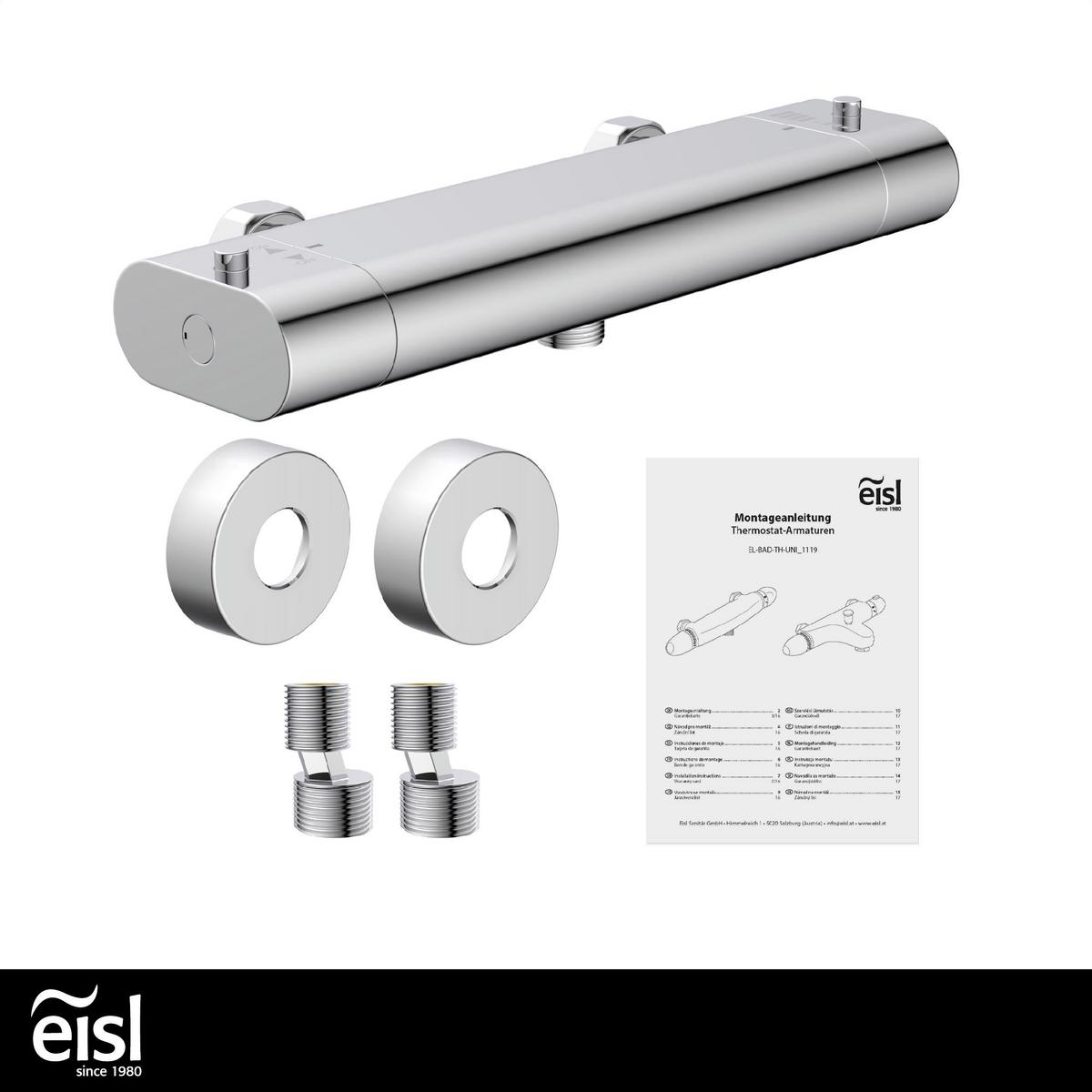 Duscharmatur Carneo Chrom - Silberfarben, Design, Metall (8,4/3,4/27,2cm) - Schütte