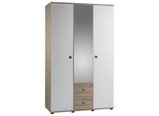 Kombischrank Wiki B:115cm Sonoma Eiche Dekor/Weiß - Weiß/Sonoma Eiche, KONVENTIONELL, Glas/Holzwerkstoff (115/190/52cm) Kombischrank Wiki B:115cm Sonoma Eiche Dekor/Weiß - Weiß/Sonoma Eiche, KONVENTIONELL, Glas/Holzwerkstoff (115/190/52cm)