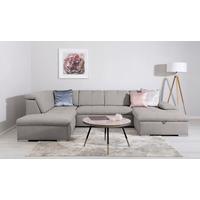 Wohnlandschaft Ramzes Hellgrau U: 215x328x173 cm - Hellgrau/Grau, Design, Textil (215/328/173cm) - MID.YOU