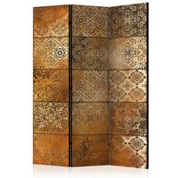 Paravent Braun Beige B: 135 cm - Beige/Braun, Basics, Holz/Textil (135/172/3cm) - artgeist