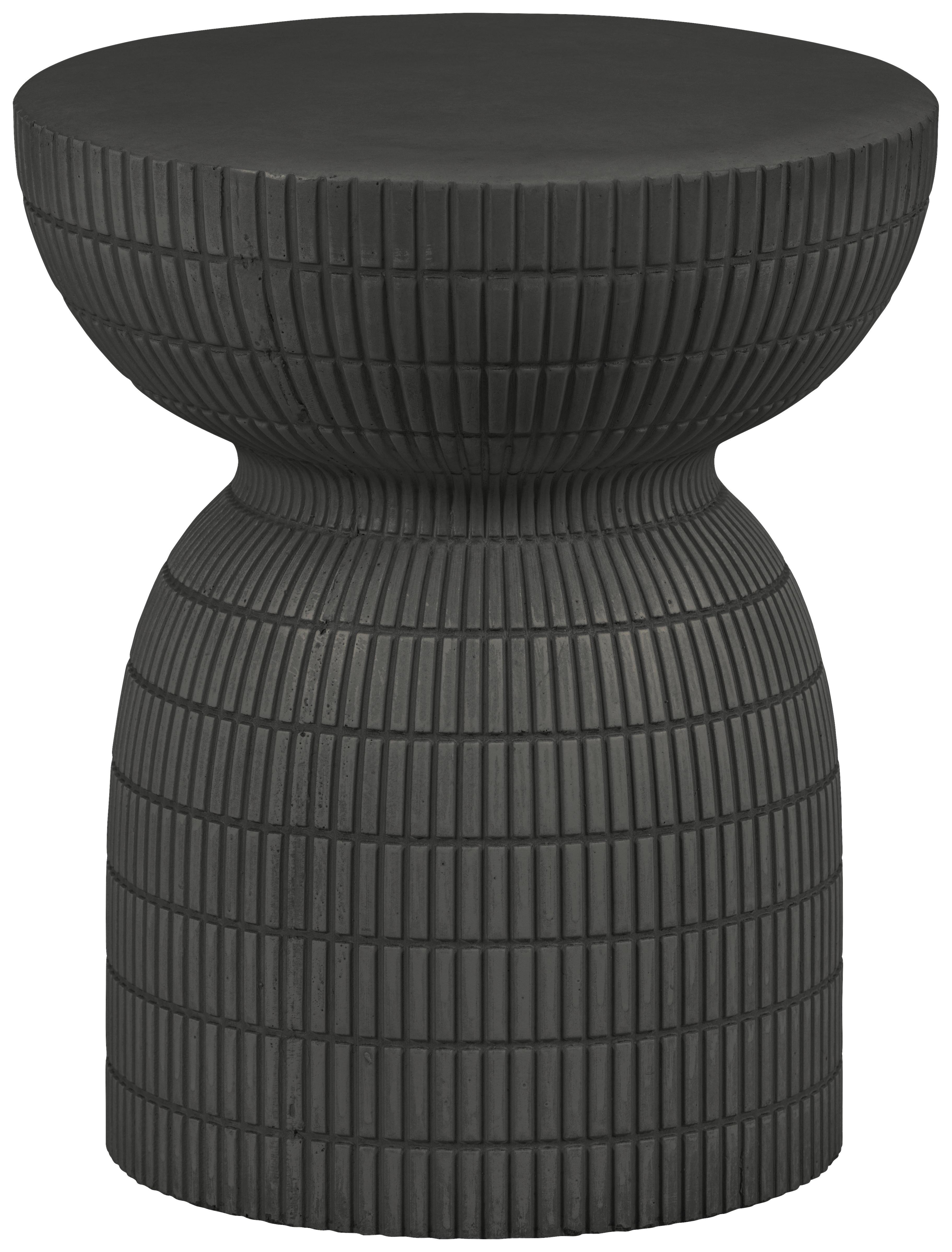 Couchtisch Samson Dunkelbraun D: 37 Cm - Dunkelbraun/Braun, Design, Kunststoff (37/37/44cm) - Livetastic