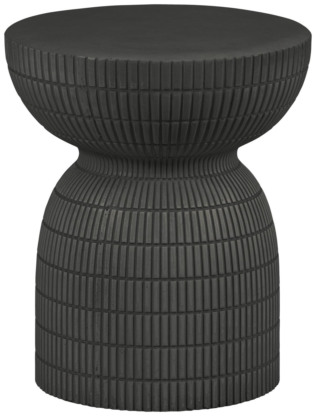 Couchtisch Samson Dunkelbraun D: 37 Cm - Dunkelbraun/Braun, Design, Kunststoff (37/37/44cm) - Livetastic