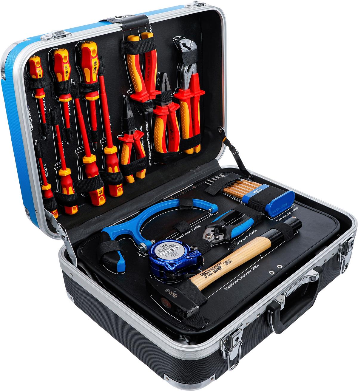 Kälte-klima-werkzeugkoffer 15504 - Blau/Schwarz, Basics (47,5/38,2/18,4cm)