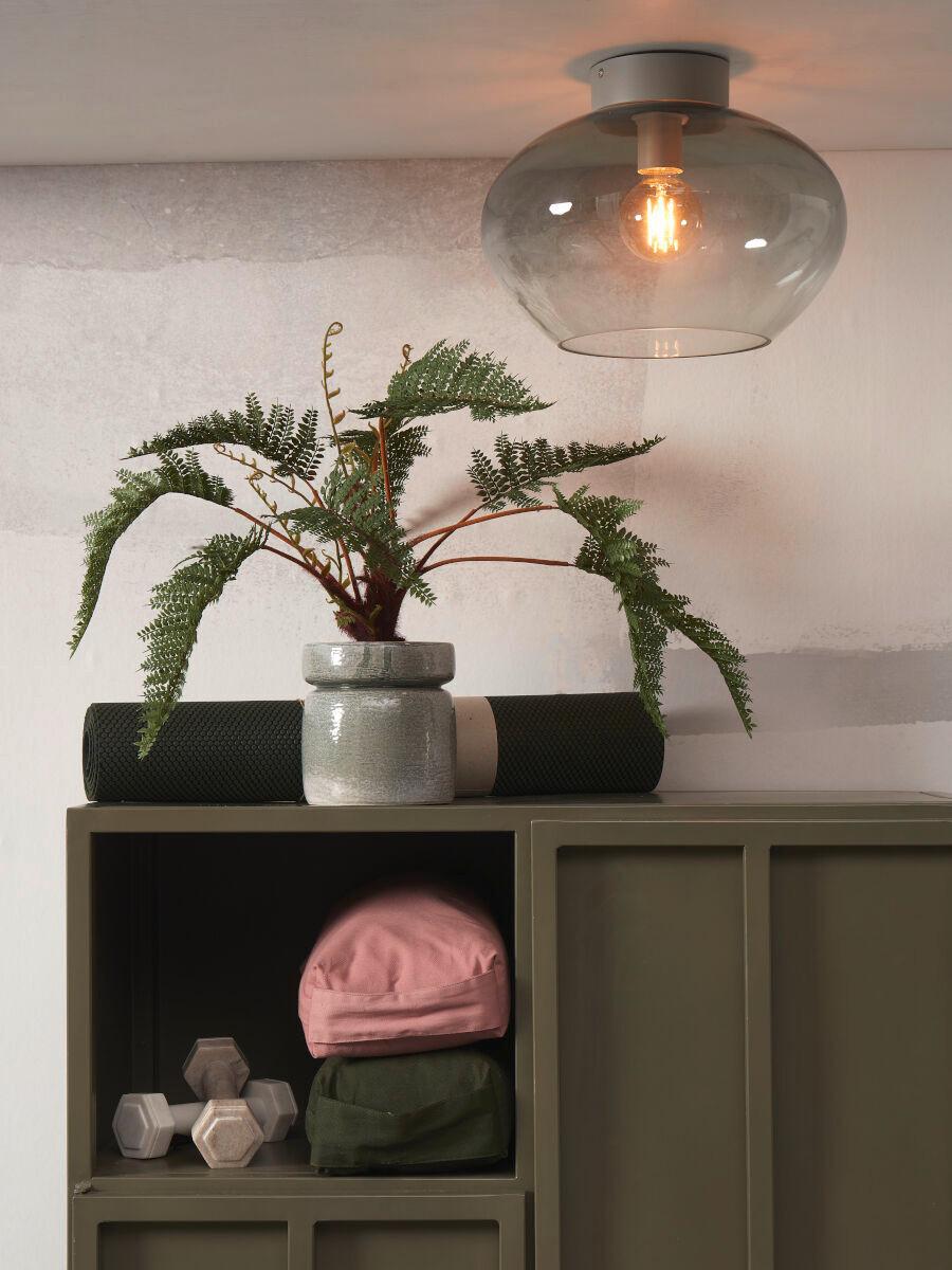 Deckenleuchte Bologna - Hellgrau, Trend, Glas (35/30cm) - It's about Romi