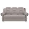 3-sitzer-sofa Boston Hellbraun Lederlook - Hellbraun/Schwarz, KONVENTIONELL, Textil (196/102/101cm) - Livetastic