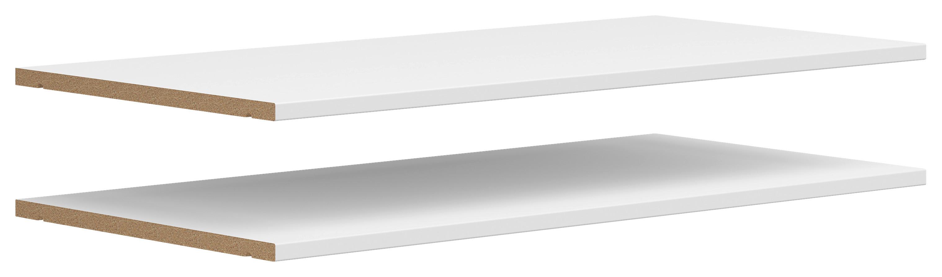 Vkladacia polica MULTISTAURAUM - biela, Modern, kompozitné drevo (77/3/36cm)