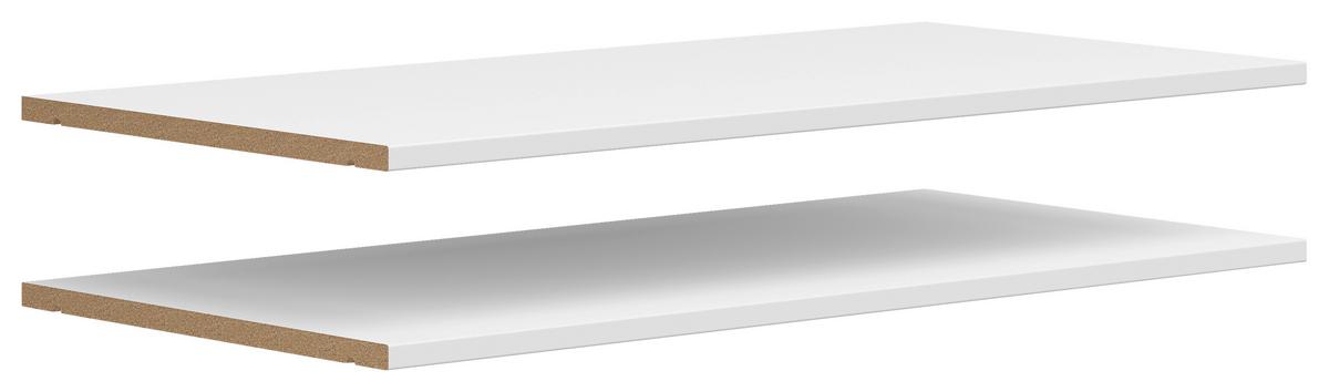 Vkládací police MULTISTAURAUM - bílá, Moderní, kompozitní dřevo (77/3/36cm)