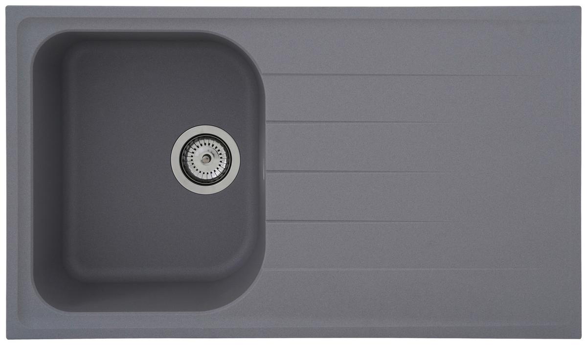 Spüle Respekta Stein Bxt: 86x50 cm - Grau, Trend, Stein (86/20,9/50cm) - Respekta