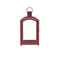 Laterne Sandra - Rot, KONVENTIONELL, Glas/Metall (15,5/10/28cm) - Luca Bessoni