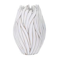 Vase Polyresin Honduras Weiß B: 27 cm - Weiß, Basics, Kunststoff (27/41.5/27  cm)