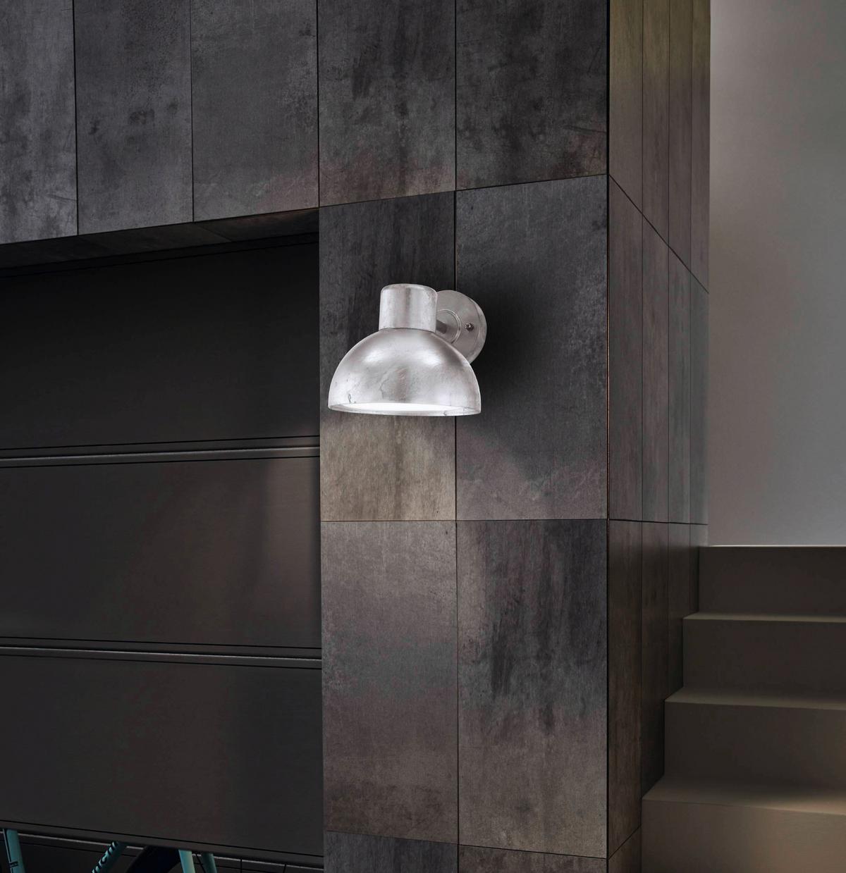 Außenleuchte Entrimo 40 W Metall/Kunststoff, Wandmontage - Weiß, KONVENTIONELL, Kunststoff/Metall (18,5/20/23,5cm) - Eglo