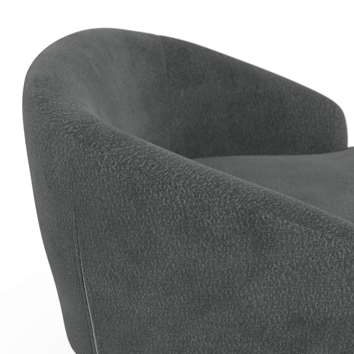 Relaxační křeslo SONJA, černá žinylka, max.140 kg - černá/přírodní barvy, Moderní, dřevo/textil (71/69/68cm) - Bessagi Home