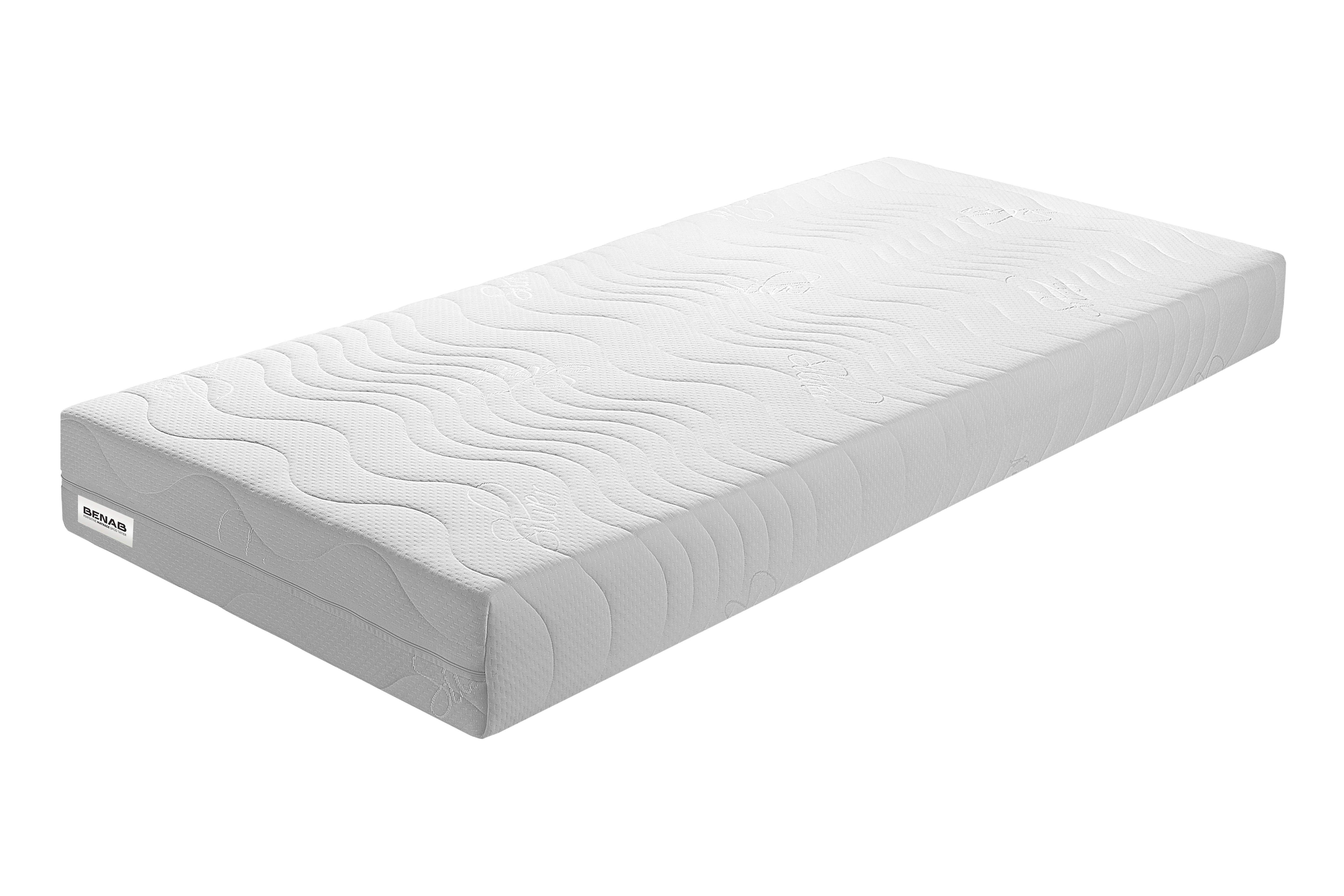 Komfortschaummatratze King Kokos 90x200 cm H3/H5 H: 22 cm - Weiß, LIFESTYLE, Textil (90/200cm) - Benab
