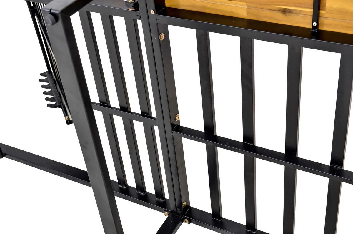 Sonnenliege Victoria - Anthrazit/Grau, MODERN, Holz/Kunststoff (75/38/200cm) - Beldano