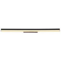 LED-Wandleuchte 41927b - Opal/Schwarz, Basics, Kunststoff/Metall (80/6,5/4cm) - Globo