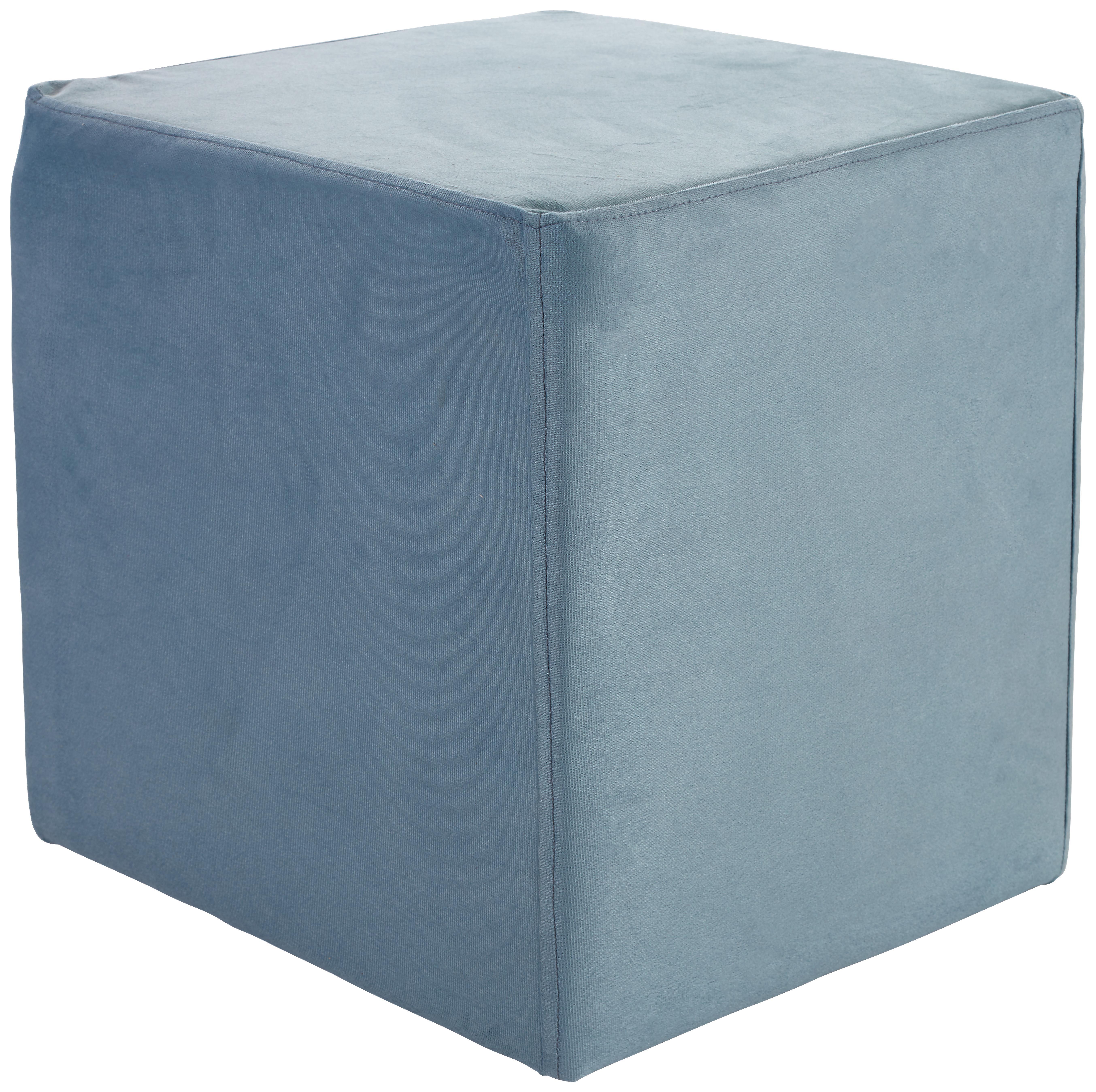 Hocker Betty - Mintgrün, Basics, Textil (45/45/45cm) - Ombra