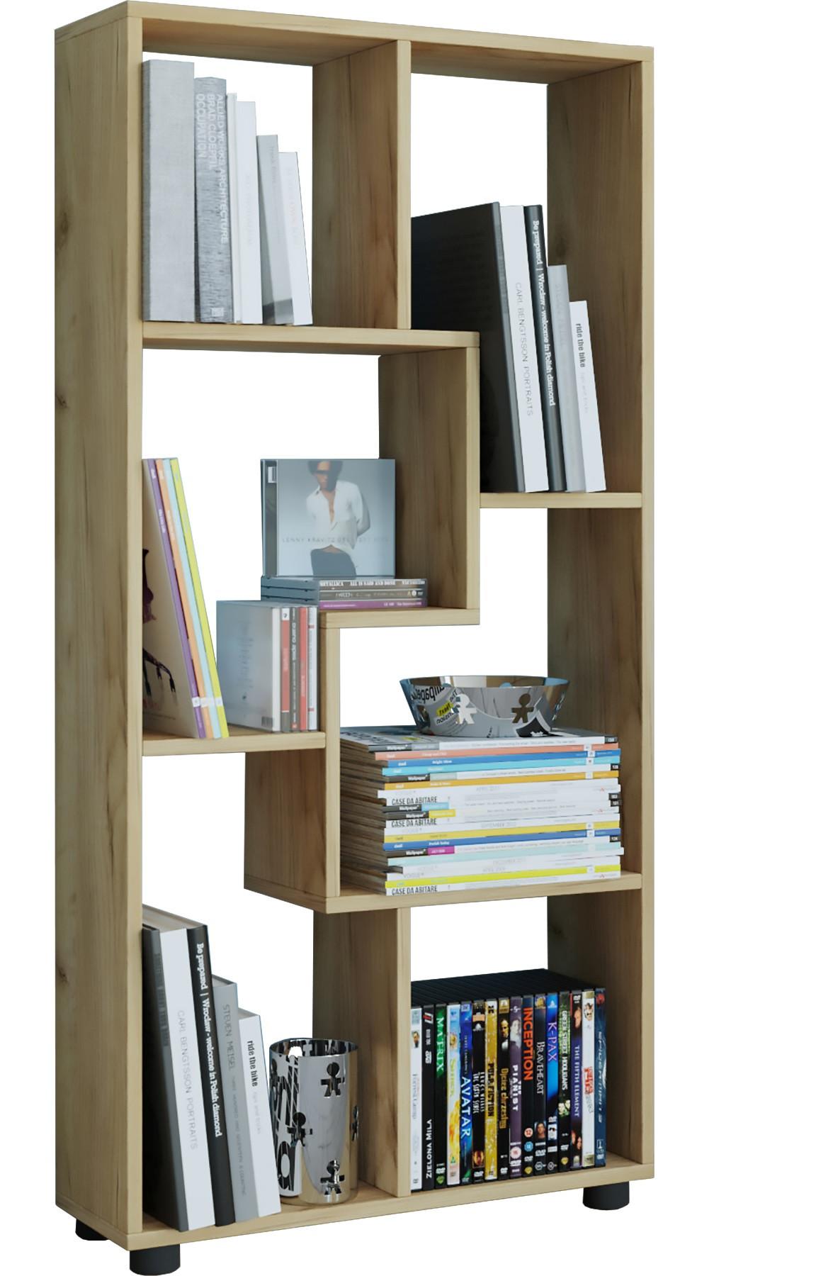 Regal Blina B: 60 cm Honig / Eiche Dekor