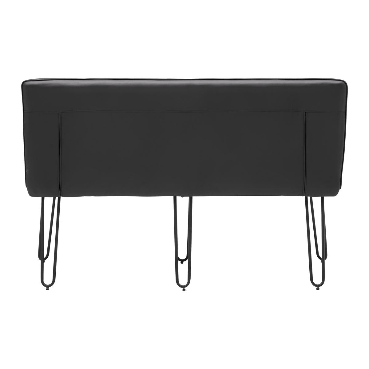 Lavice IVIE - černá, Moderní, kov/dřevo (140/92/62cm) - Bessagi Home