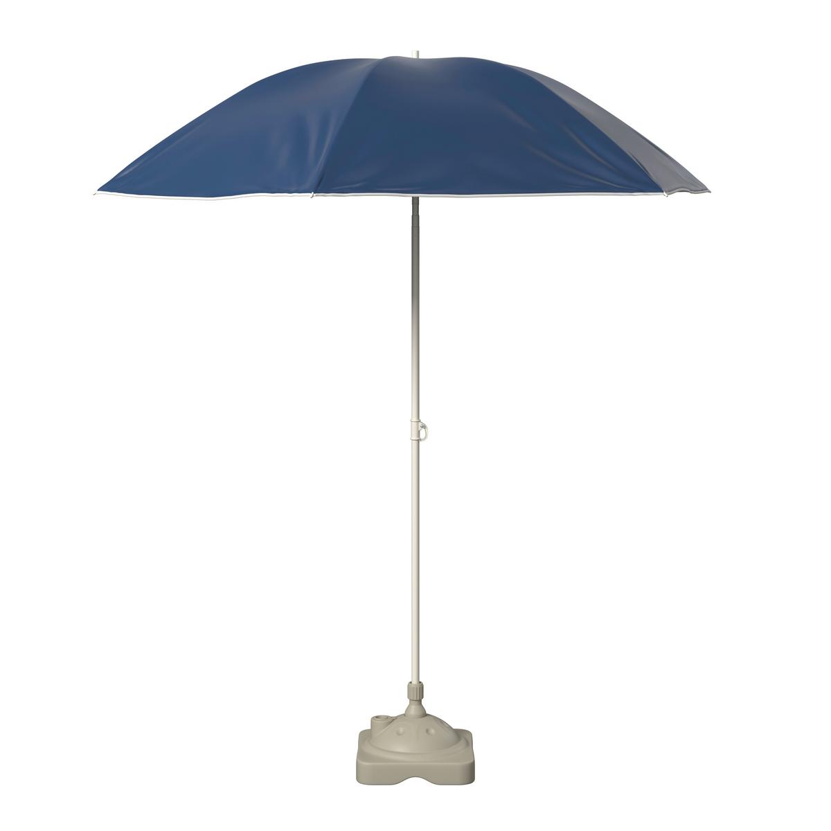 Sonnenschirm Laura - Dunkelblau, MODERN, Textil (160cm) - Ondega