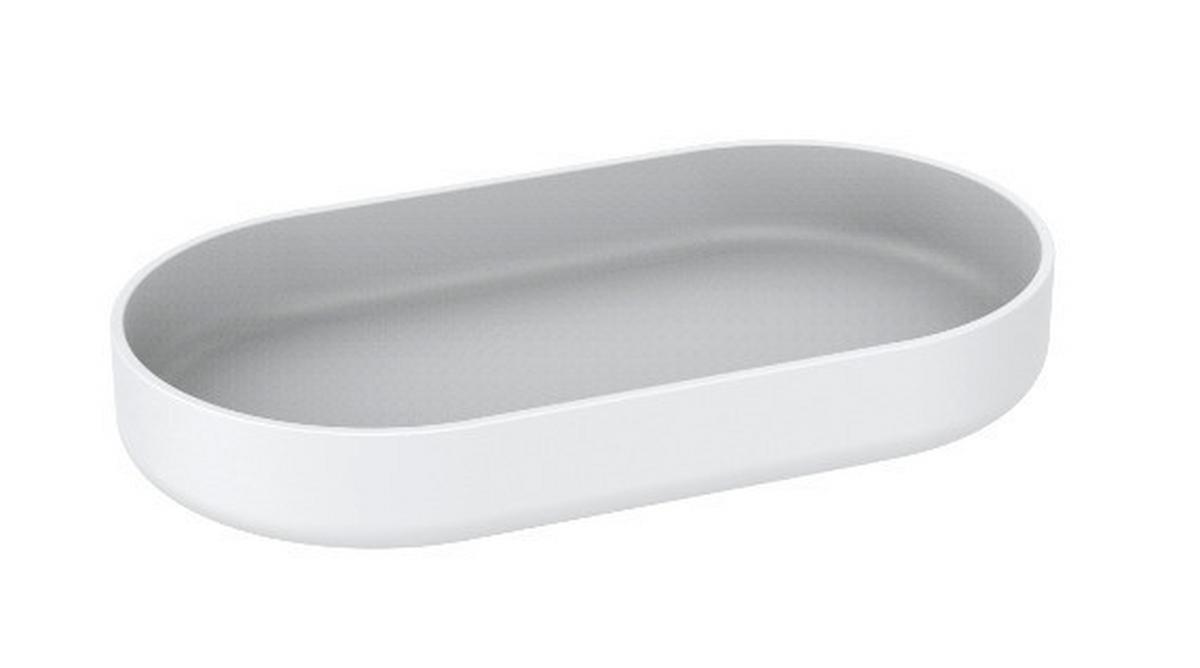 tác Hug, 17,7/2,3/9,6cm, bílá - bílá, Moderní, plast (17,7/2,3/9,6cm) - Premium Living