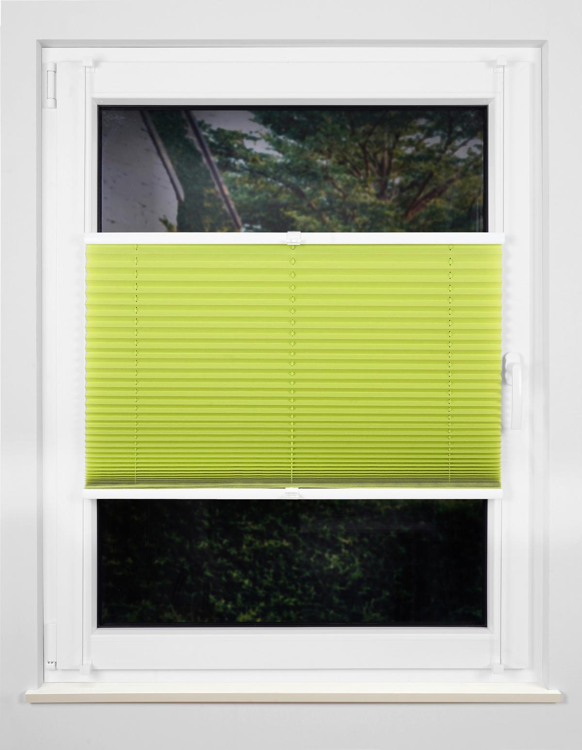 Plissee Free Grün B: 100 cm - Grün, Basics, Textil (100/130cm) - Homeware