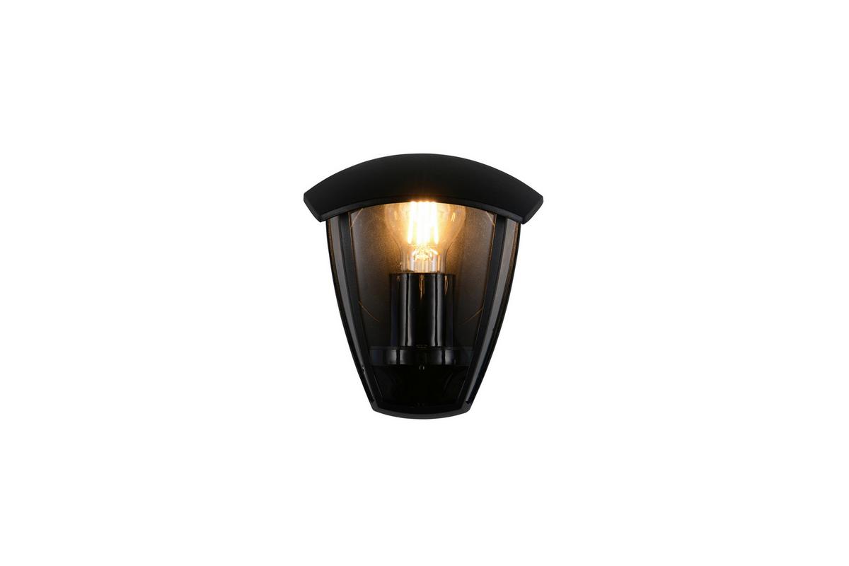 Außenwandleuchte 263260332 Venta - Klar/Schwarz, KONVENTIONELL, Kunststoff/Metall (18/13/20cm) - Trio Leuchten