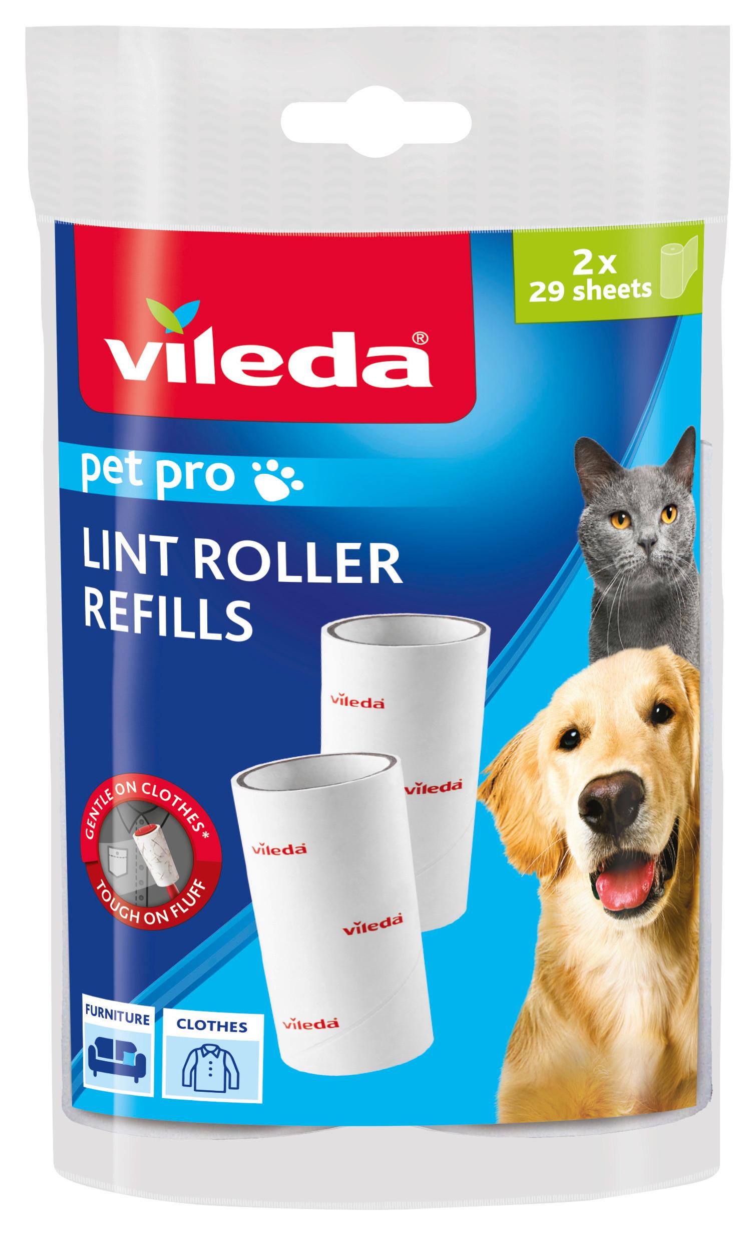 Ersatzfusselrolle Fusselroller Nachfüllung - Basics (4,5/10/4,5cm) - Vileda