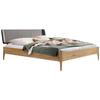 Bett Varese Wildeiche Lf: 140x200 Cm - Wildeiche/Dunkelgrau, MODERN, Holz/Textil (140/200cm) - Hasena