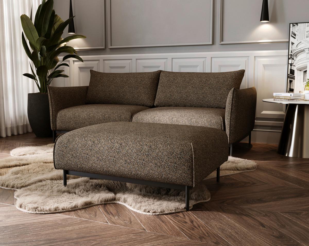 Bueno Braun B: 100 Cm - Schwarz/Braun, Design, Textil (100/42/97cm) - Livetastic