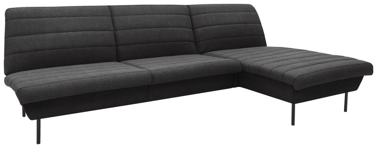 Ecksofa Looks Ix Anthrazit - Anthrazit/Schwarz, Design, Textil (274/168cm) - LOOKS by W.Joop