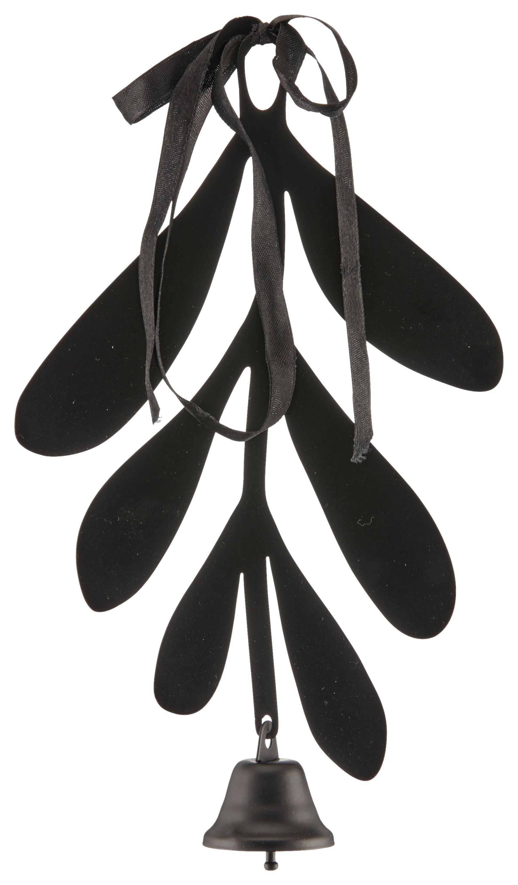 Závěsná dekorace MISTEL I - černá, Basics, kov (14/25cm) - Mömax