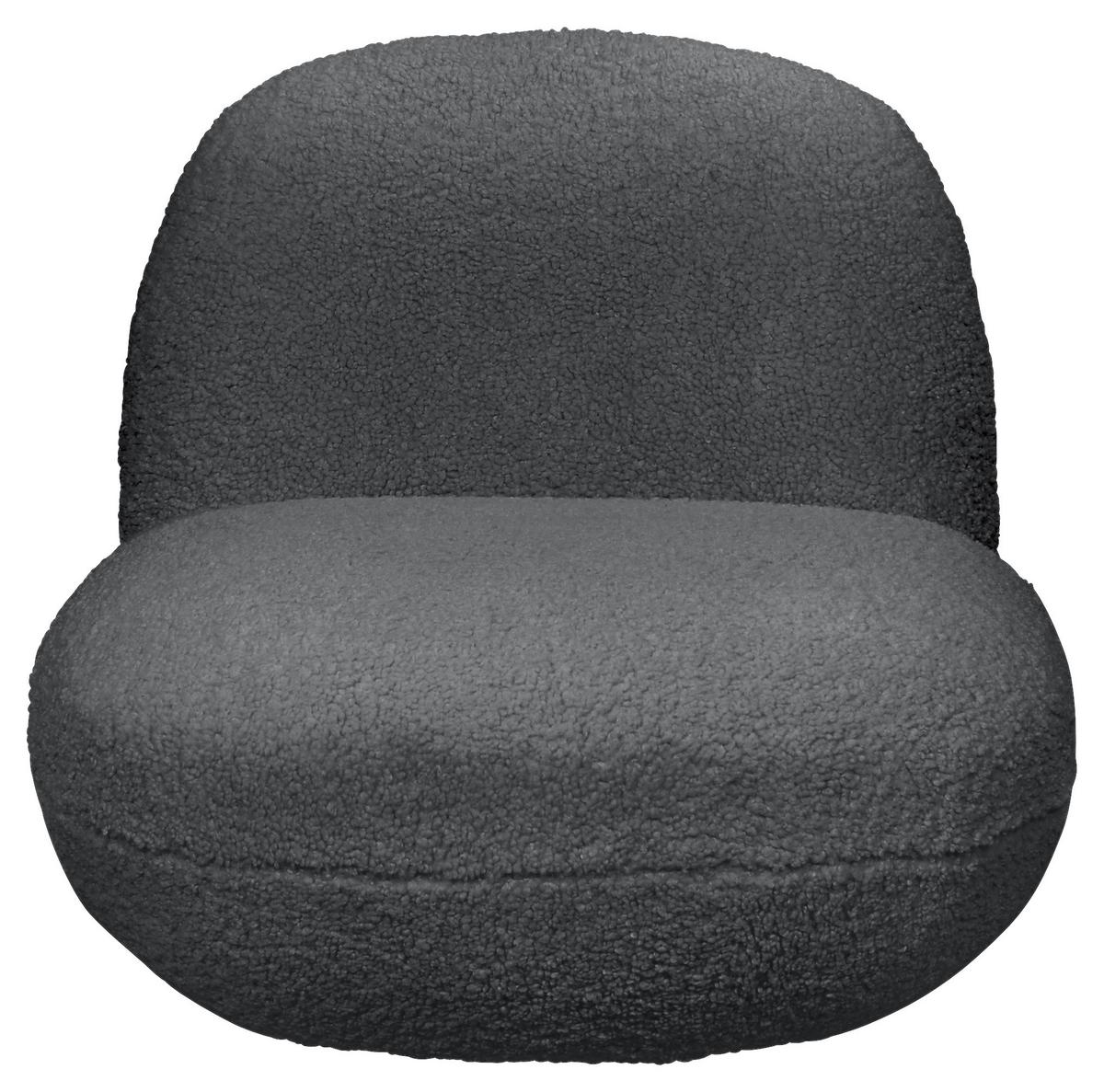 Sessel Chris Anthrazit B: 85 Cm - Anthrazit/Schwarz, MODERN, Textil (85/70/99cm) - MID.YOU