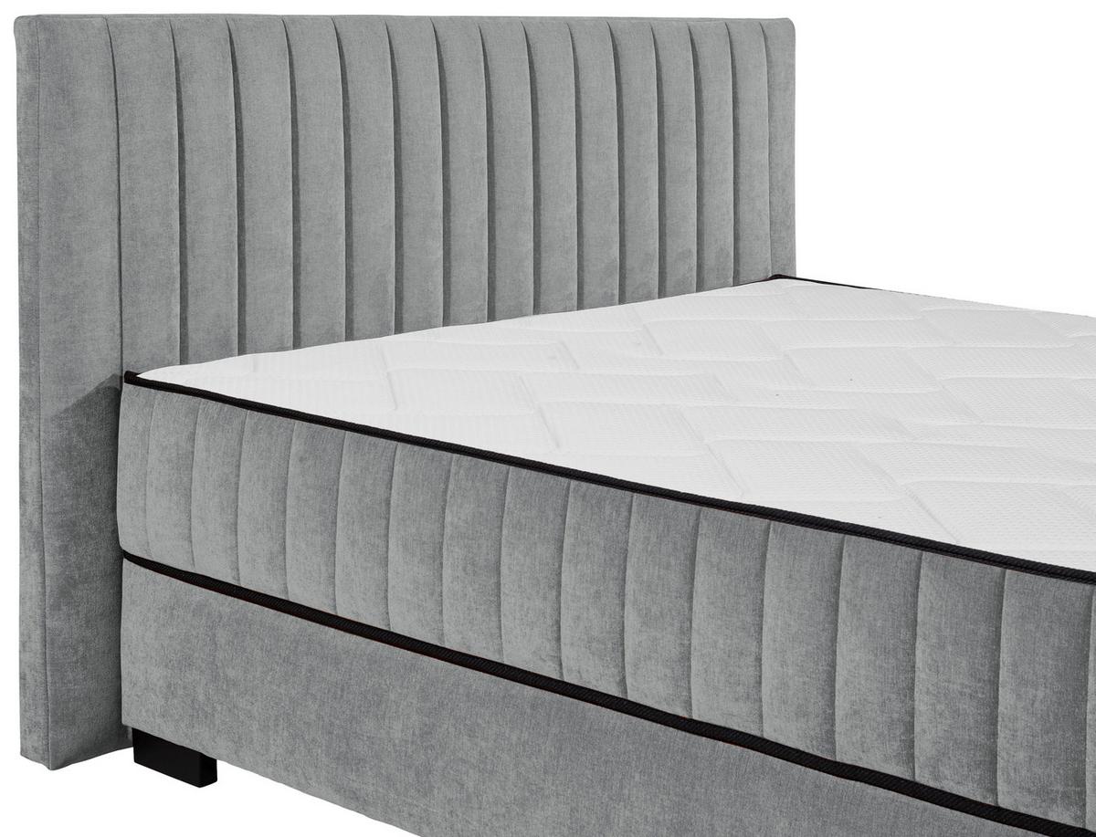 Boxbett Nagol C - Anthrazit/Schwarz, MODERN, Holzwerkstoff/Textil (160/200cm) - MID.YOU