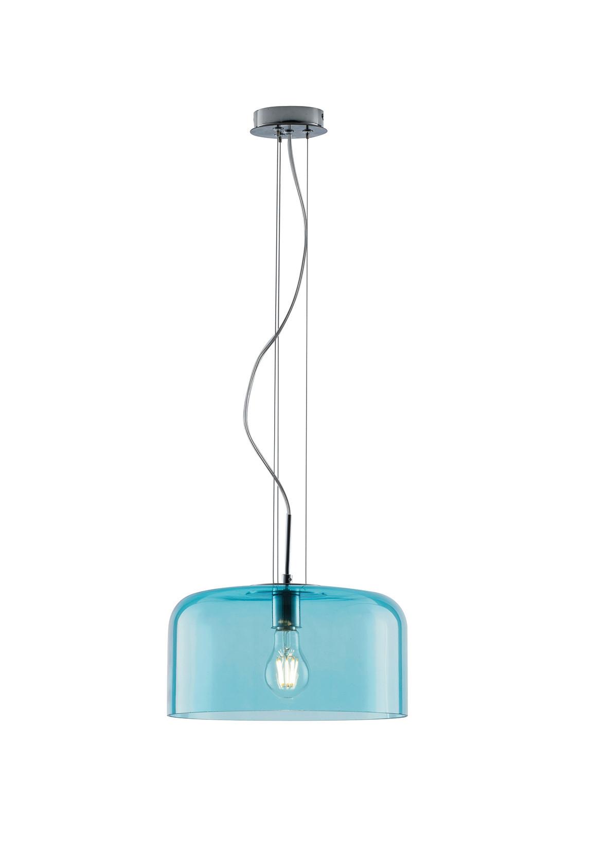 Hängeleuchte I-Gibus-S30 Blu - Blau, Design, Glas (30/15cm)