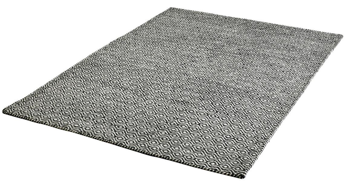 Flachwebteppich My Jaipur - Graphitfarben, Natur, Textil (80/150cm) - Obsession