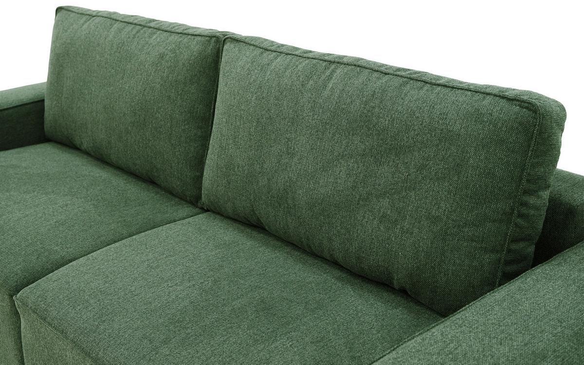 3-Sitzer-Sofa Josh Olivgrün - Schwarz/Olivgrün, Basics, Textil (239/85/86cm) - MID.YOU