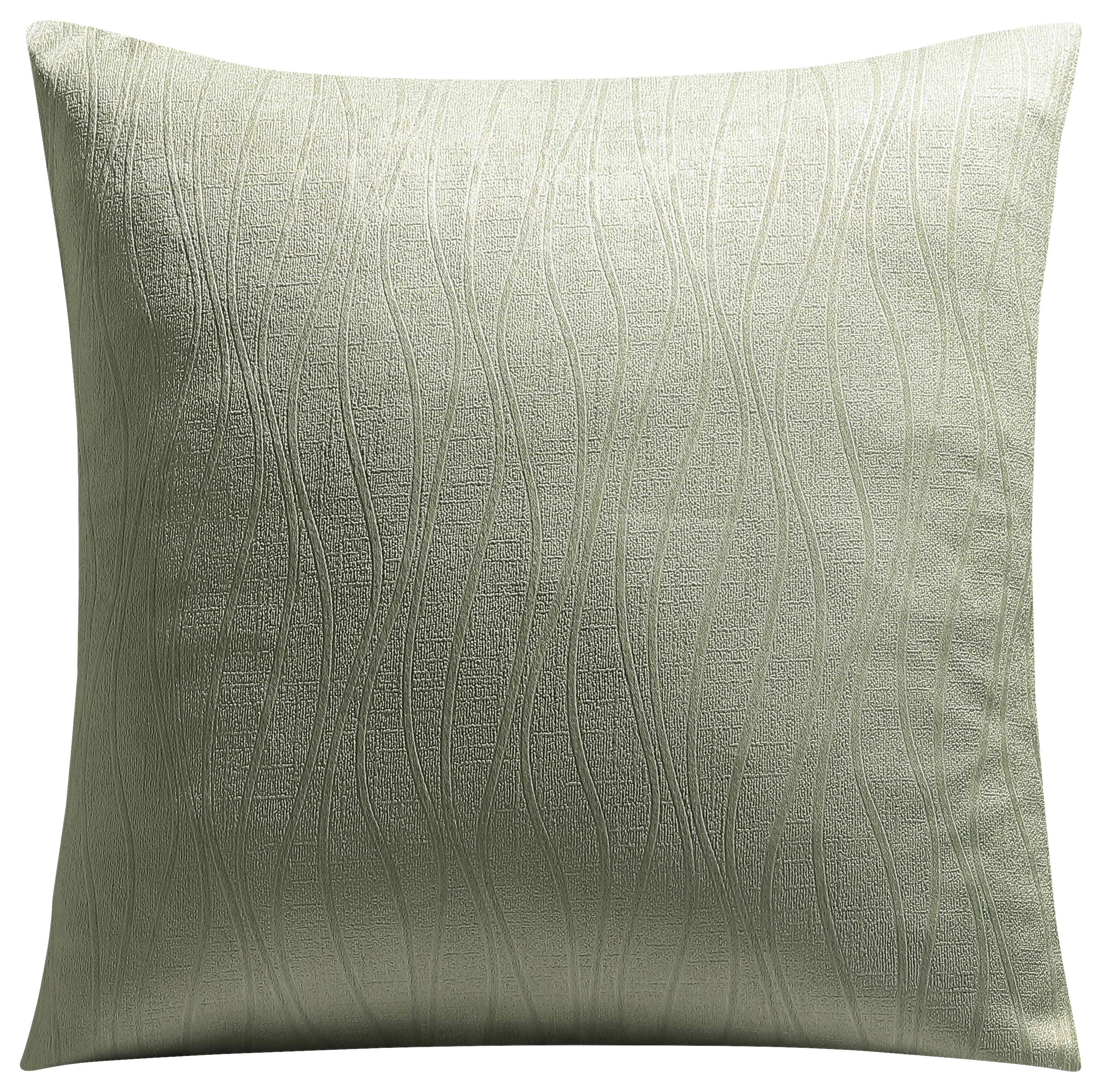 Zierkissen Tammy - Salbeigrün/Silberfarben, MODERN, Textil (45/45cm) - Luca Bessoni