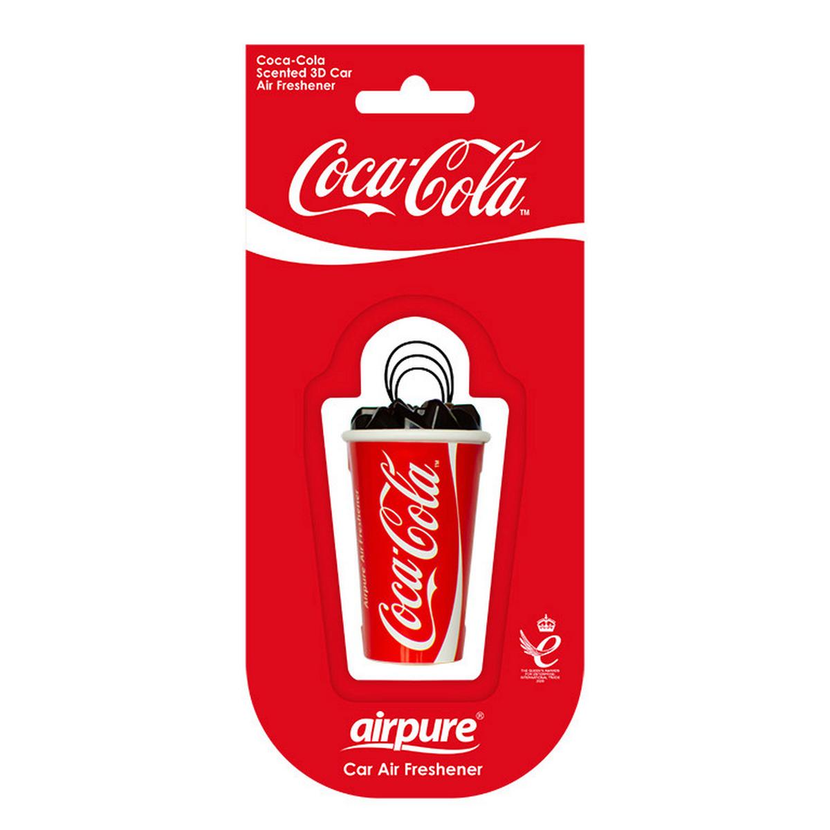 Autóillatosító 3d Pohár Coke - piros, műanyag (8.5/19/3cm)