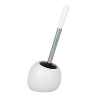 Wc-kefe Szett Polaris White 19288100 - króm/fehér, Modern, műanyag/fém (15/37/14cm) - Wenko