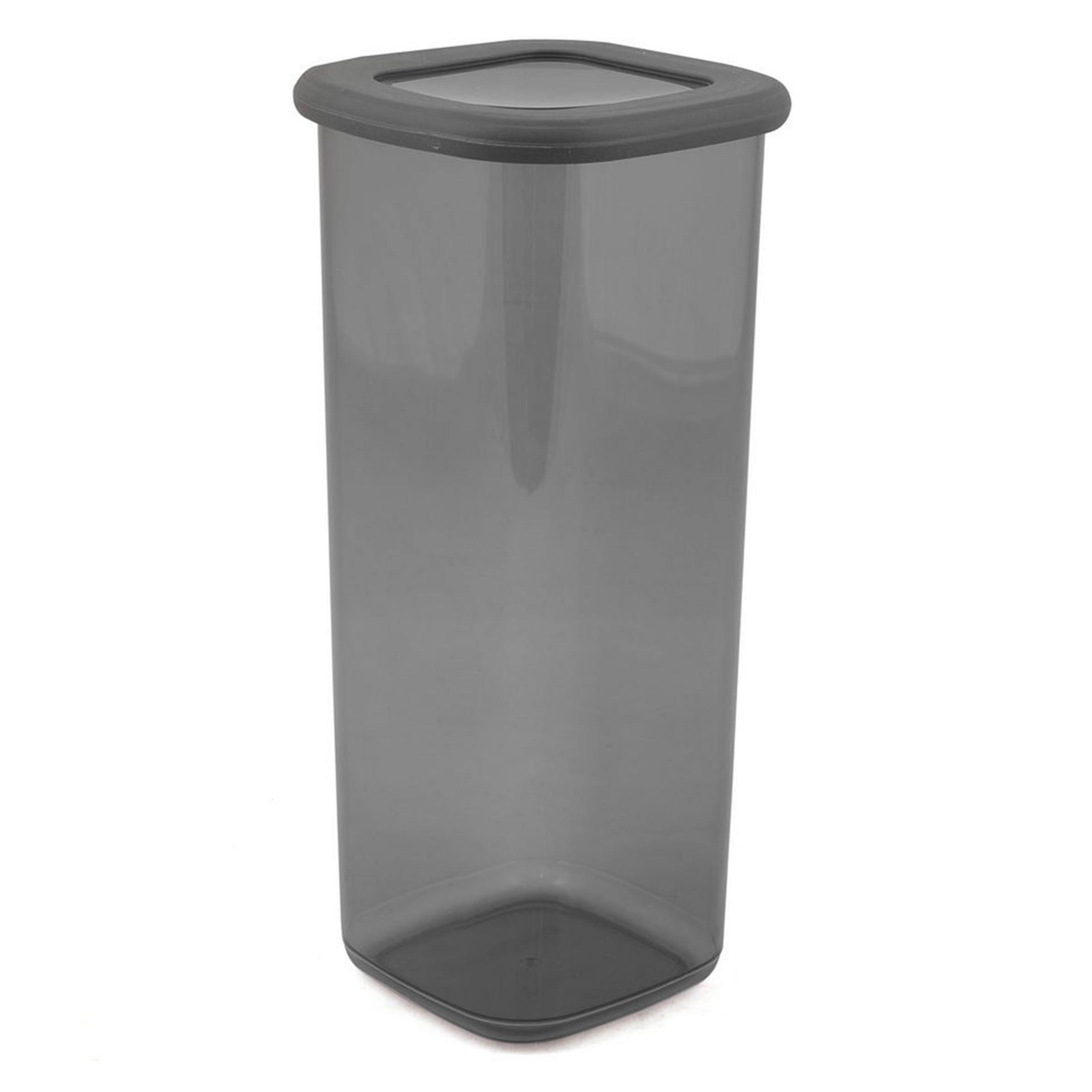 VORRATSDOSENSET Grau 12-teilig - Transparent/Grau, Kunststoff