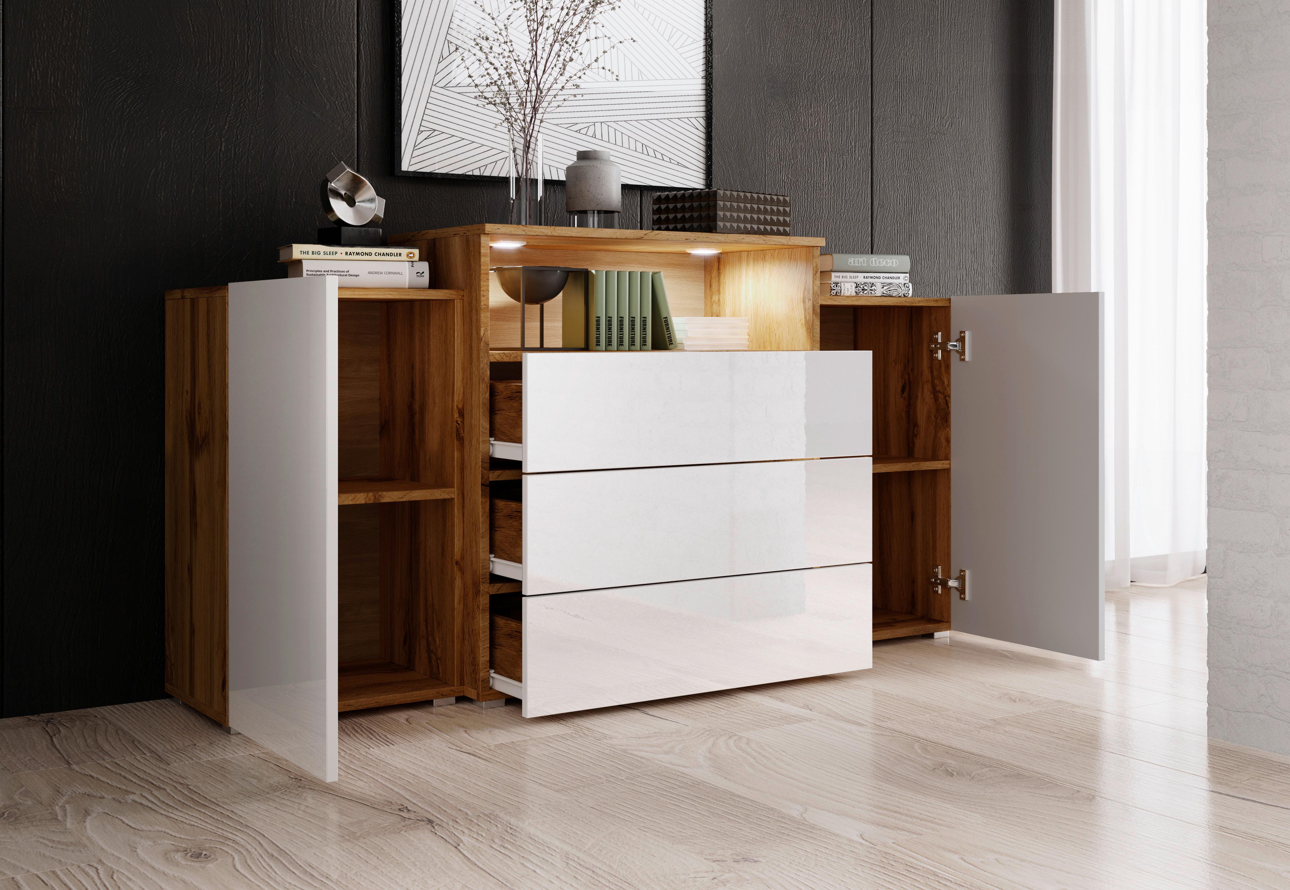 Sideboard mit Schubladen und Drehtüren