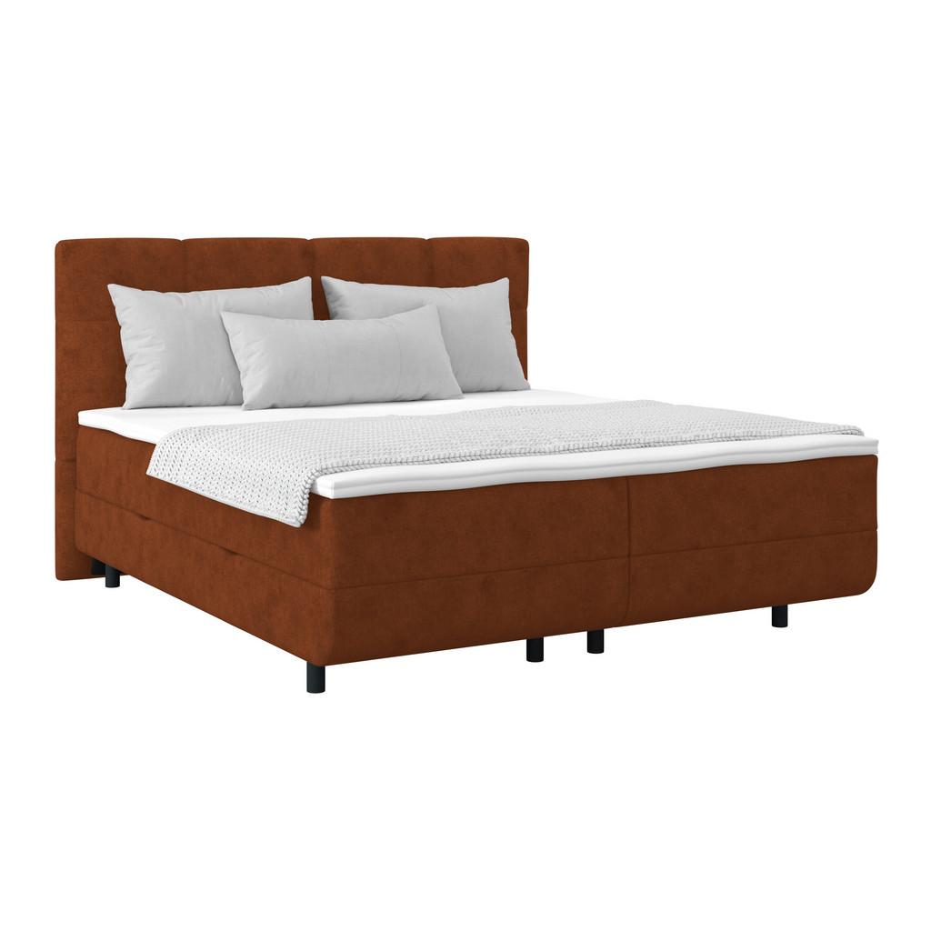 Polsterbett Mit Matratze 180x200 London Rostfarben