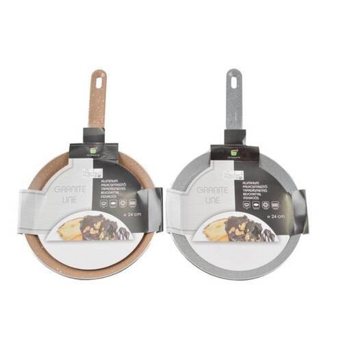 Palacsintasütő Granite - bézs/antracit, fém