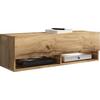 Tv-lowboard B: 100 Cm Eiche Wotan - Eiche Wotan/Grau, LIFESTYLE, Holzwerkstoff (100/30/31cm) - P & B