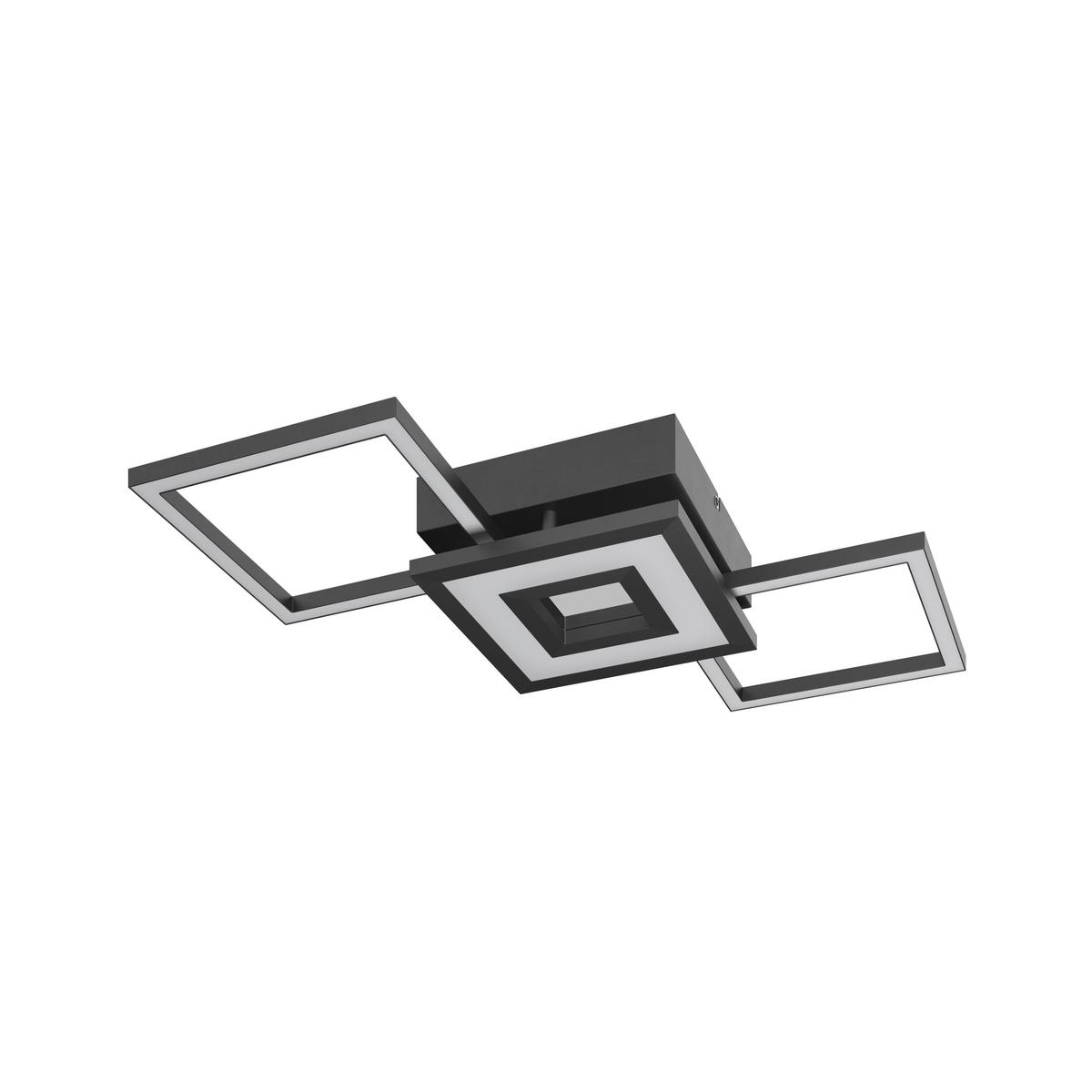 Led Mennyezeti Lámpa Charlotta - fekete, Basics, műanyag/fém (27,8/66/7cm) - Luca Bessoni