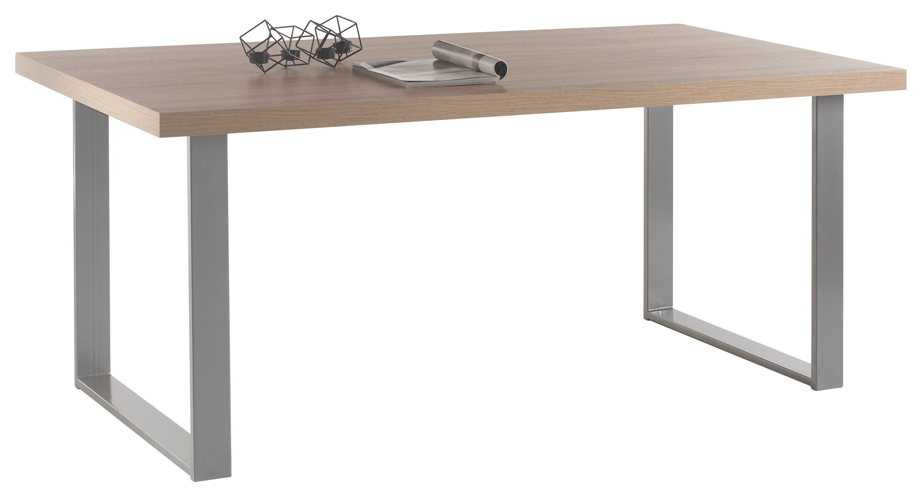Esstisch Anka 180x90 Cm Eiche Dekor/anthrazit - Anthrazit/Sonoma Eiche, KONVENTIONELL, Holzwerkstoff/Metall (180/90/77cm) - MID.YOU
